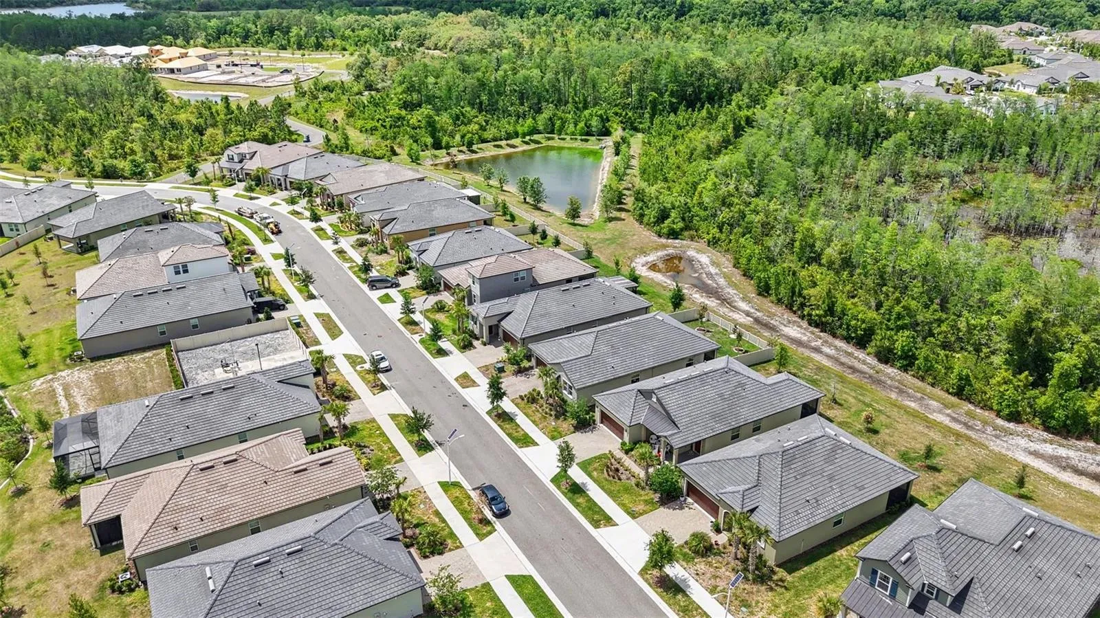 Arial view of Street