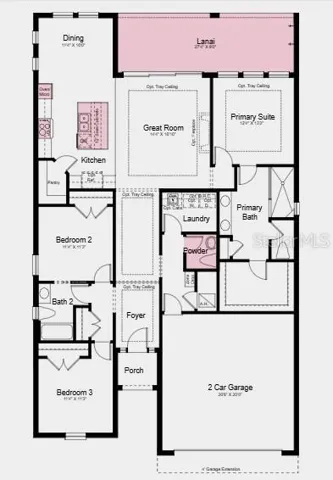 Additional Highlights Include: Tray ceiling pkg, 10' ceilings, 8' interior doors, 4' garage extension, outdoor kitchen rough-in, 80 AMP pool and spa prewire, and garage floor seal with flakes and clear coat.
