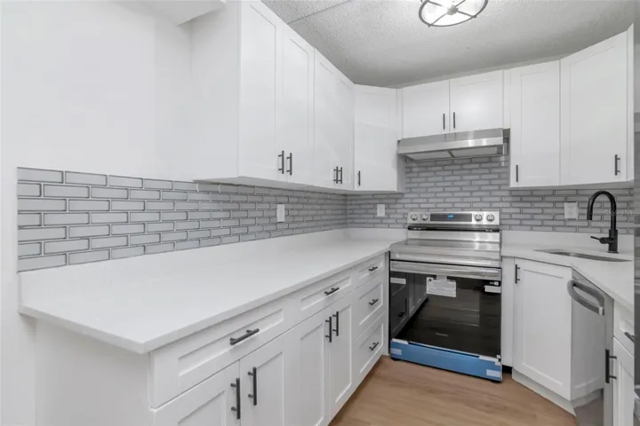 Renovated Kitchen with Beautiful Backsplash