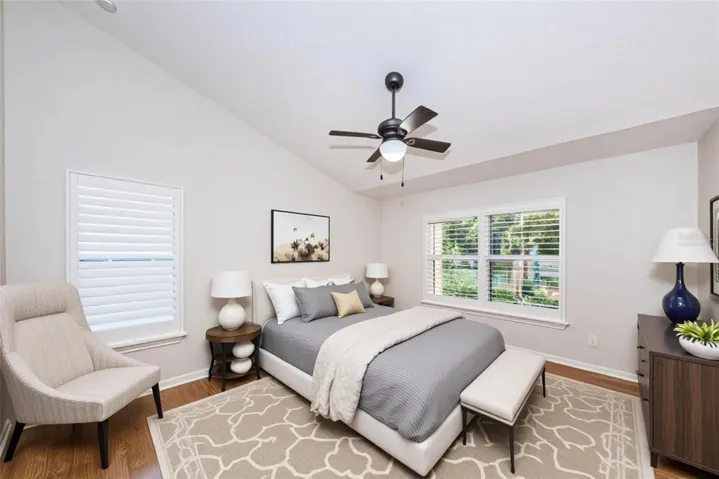 Primary bedroom - virtually staged