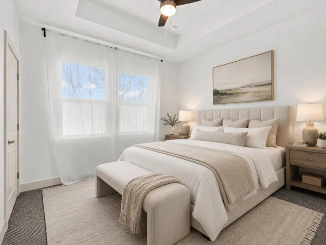 Guest apartment bedroom - virtually staged