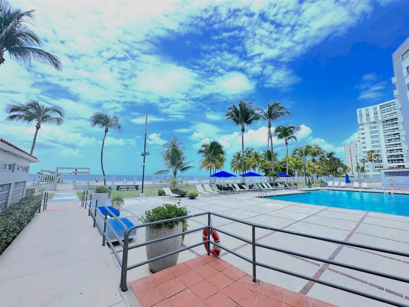 pool and beach