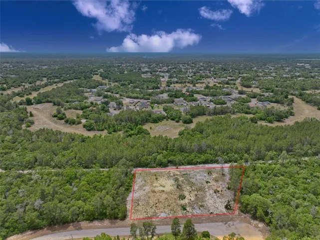 View of subject property facing west and approximate boundaries
