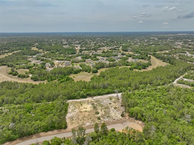 Overall view of subject property and surrounding area facing west