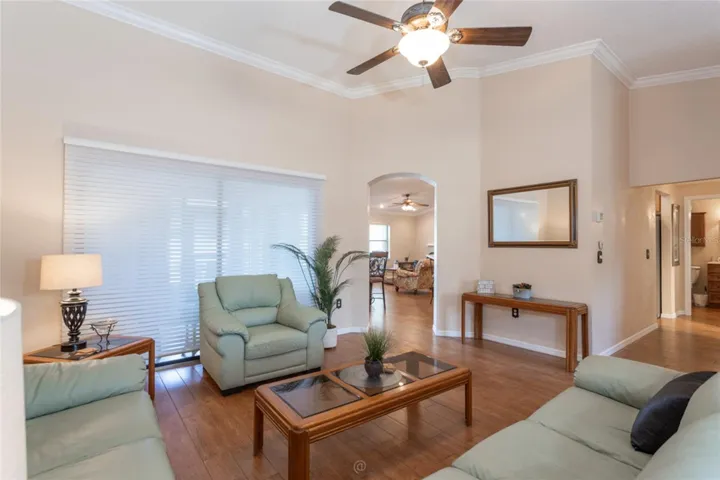 Formal living room view