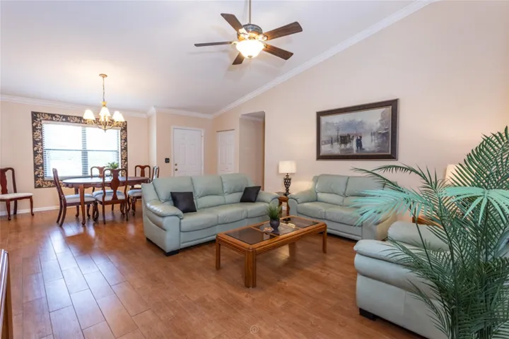 Formal living room & Dining room view