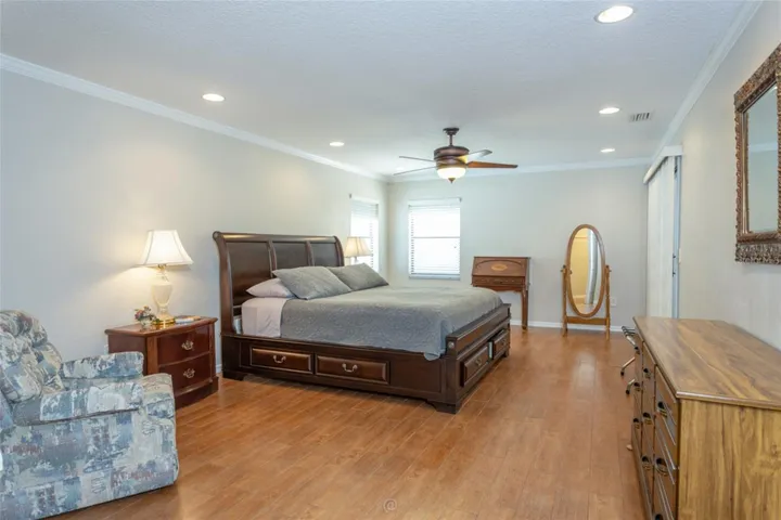 Primary bedroom crown molding