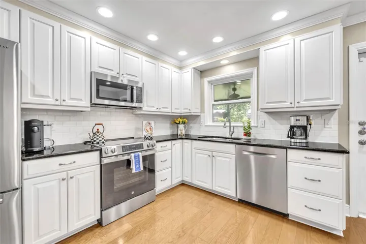 Updated Kitchen with plenty of cabinetry for storage