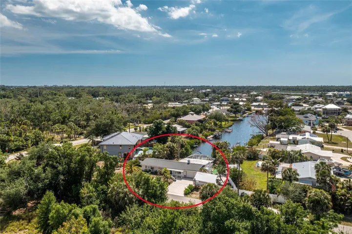 Aerial view of home