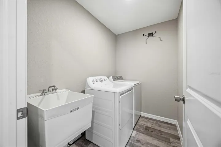 Laundry room complete with sink!