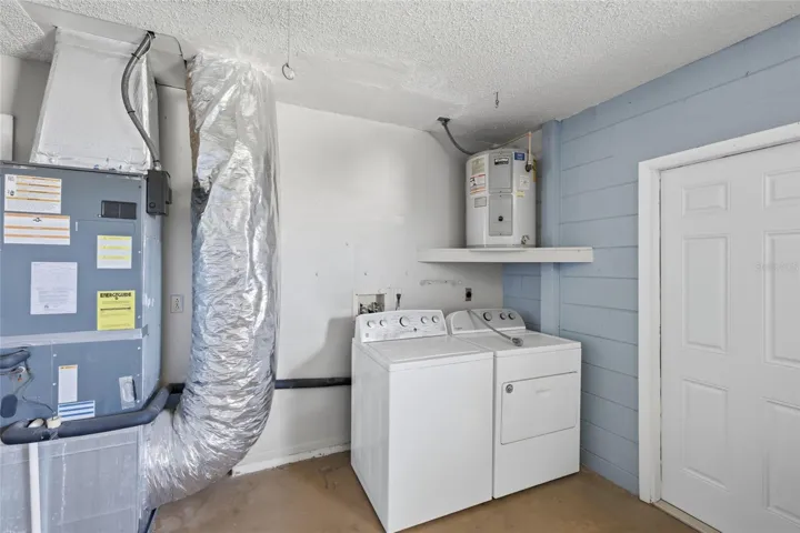 laundry in garage
