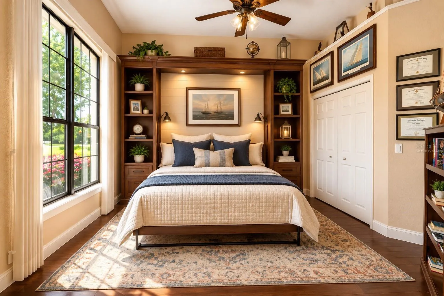 Virtually Staged Murphy Bed