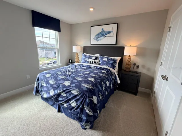 Bedroom #2 upstairs - staged