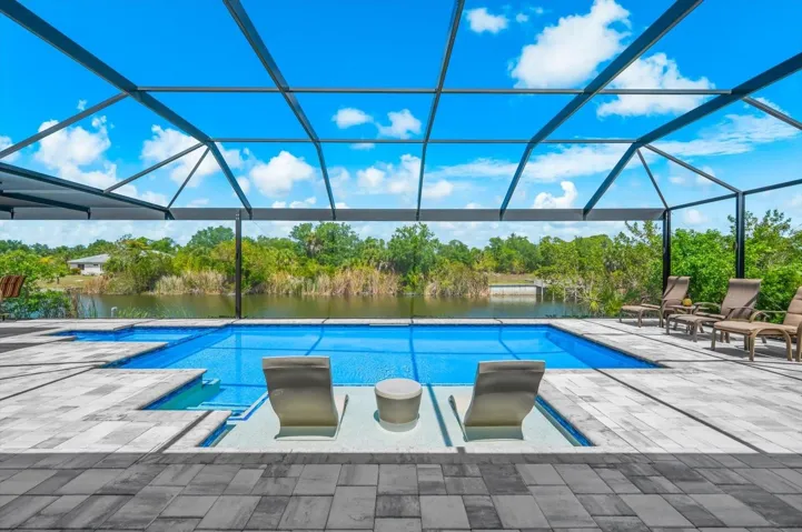 Treasured Built-In In-Pool Seating