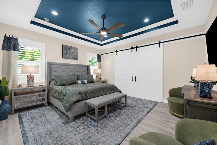 Flexible Executive Retreat With Double Barn Doors!
