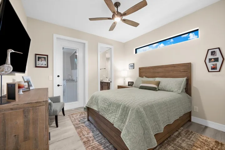 Cozy Guest Bedroom With En Suite Bath