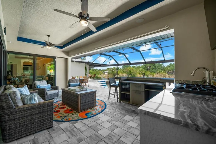 Perfect Entertaining Space With Built-In Speaker System!