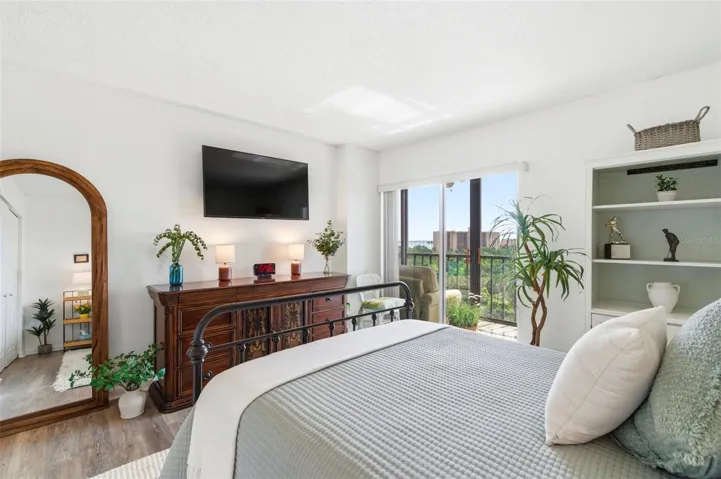 secondary bedroom - ADA accessible with balcony