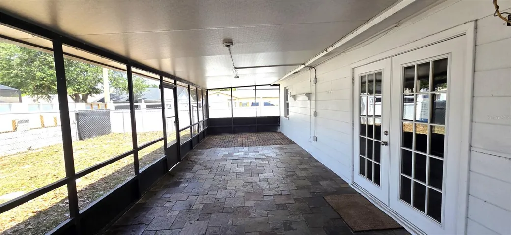 Covered and screened lanai