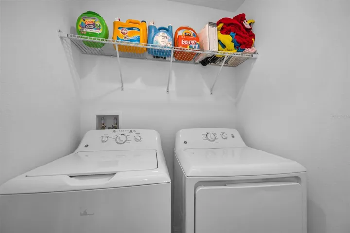 Laundry Room on Second Floor with Gas Dryer
