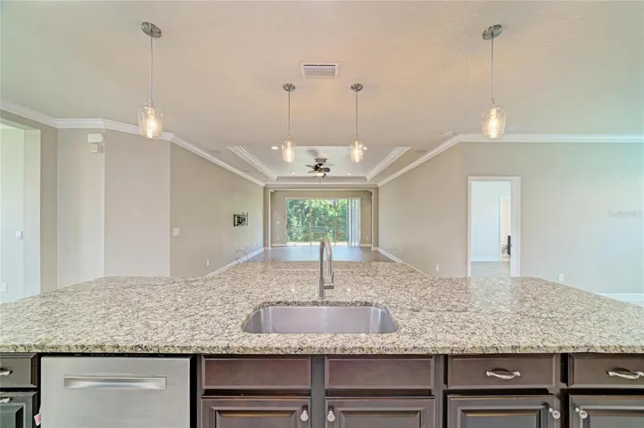 Kitchen into Great room