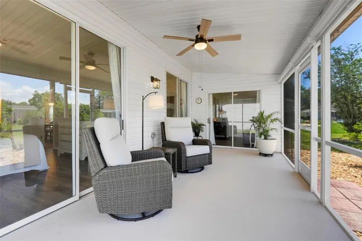 REAR SCREENED IN REAR LANAI / SLIDE DOOR TO MASTER BR