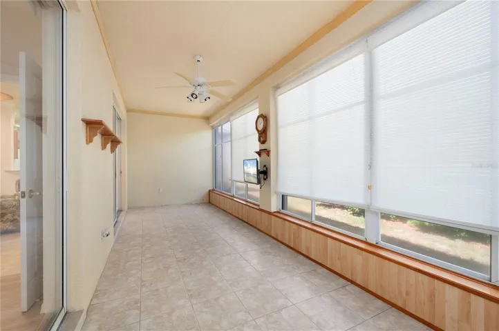 Large lanai, room for table, chairs, lounges