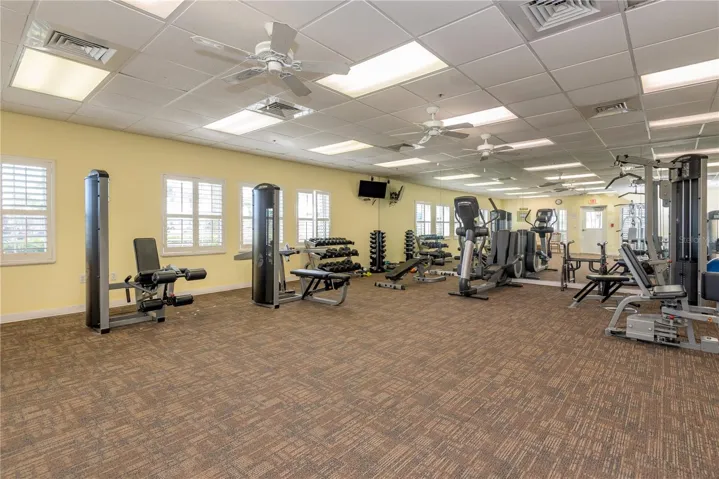 One of two fitness rooms