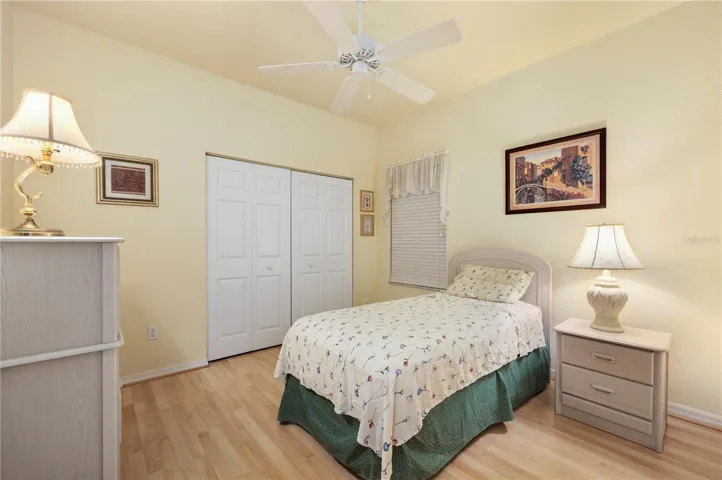 Guest bedroom with ample closet