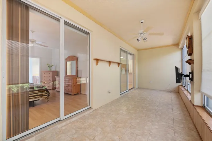 The lanai has 8' slider access to Primary and Living rooms