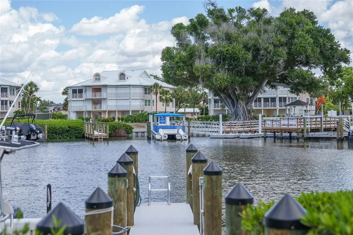 View of the Ferry Landing from a Placida Harbour dock