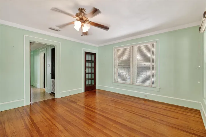 Living Room with View to hallway to Beds & Bath
