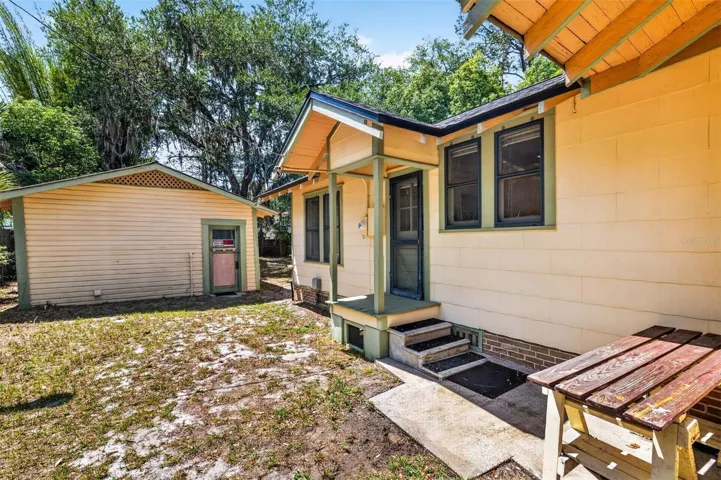 Kitchen door & back porch