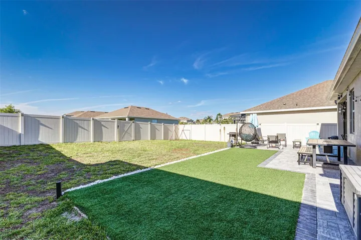 Fenced Back yard