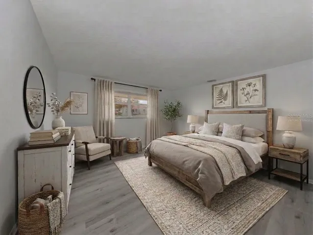 Virtually Staged Primary Bedroom