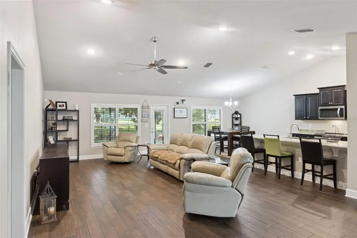 Great Room, Kitchen, Breakfast Nook patio view