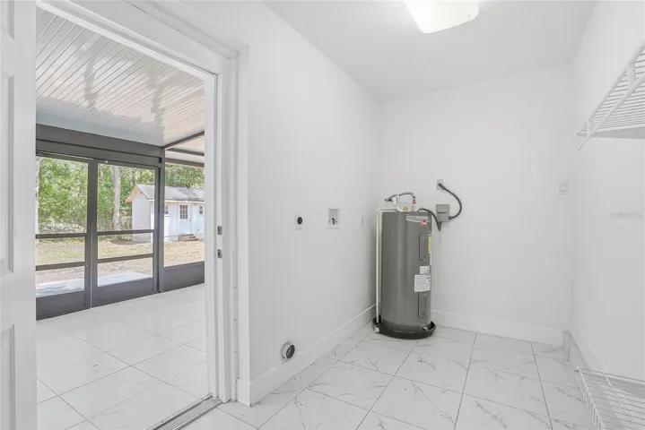 Laundry Room off of Back Porch
