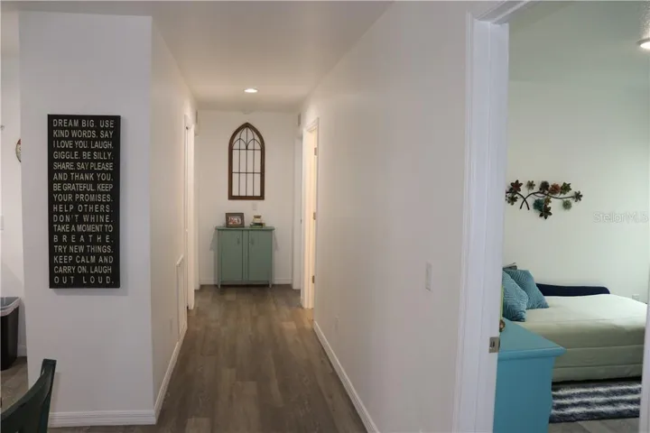 Model home hallway