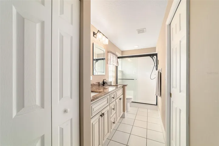 Remodeled Master bathroom with step in shower