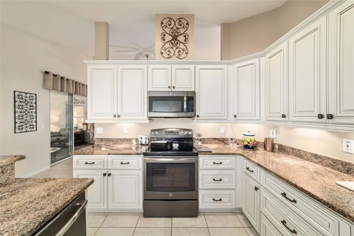 Updated kitchen with granite countertops