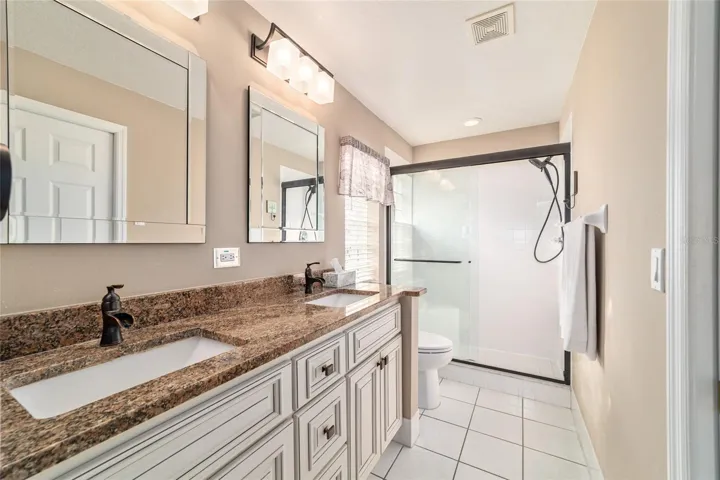 Granite counters, updated faucets and lighting