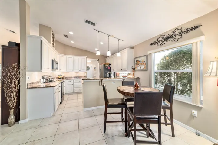View from breakfast area to kitchen