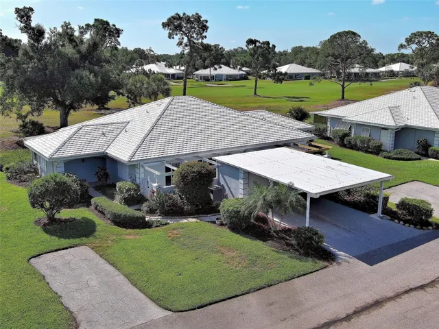 Carport and designated parking area