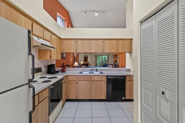 Full view of kitchen