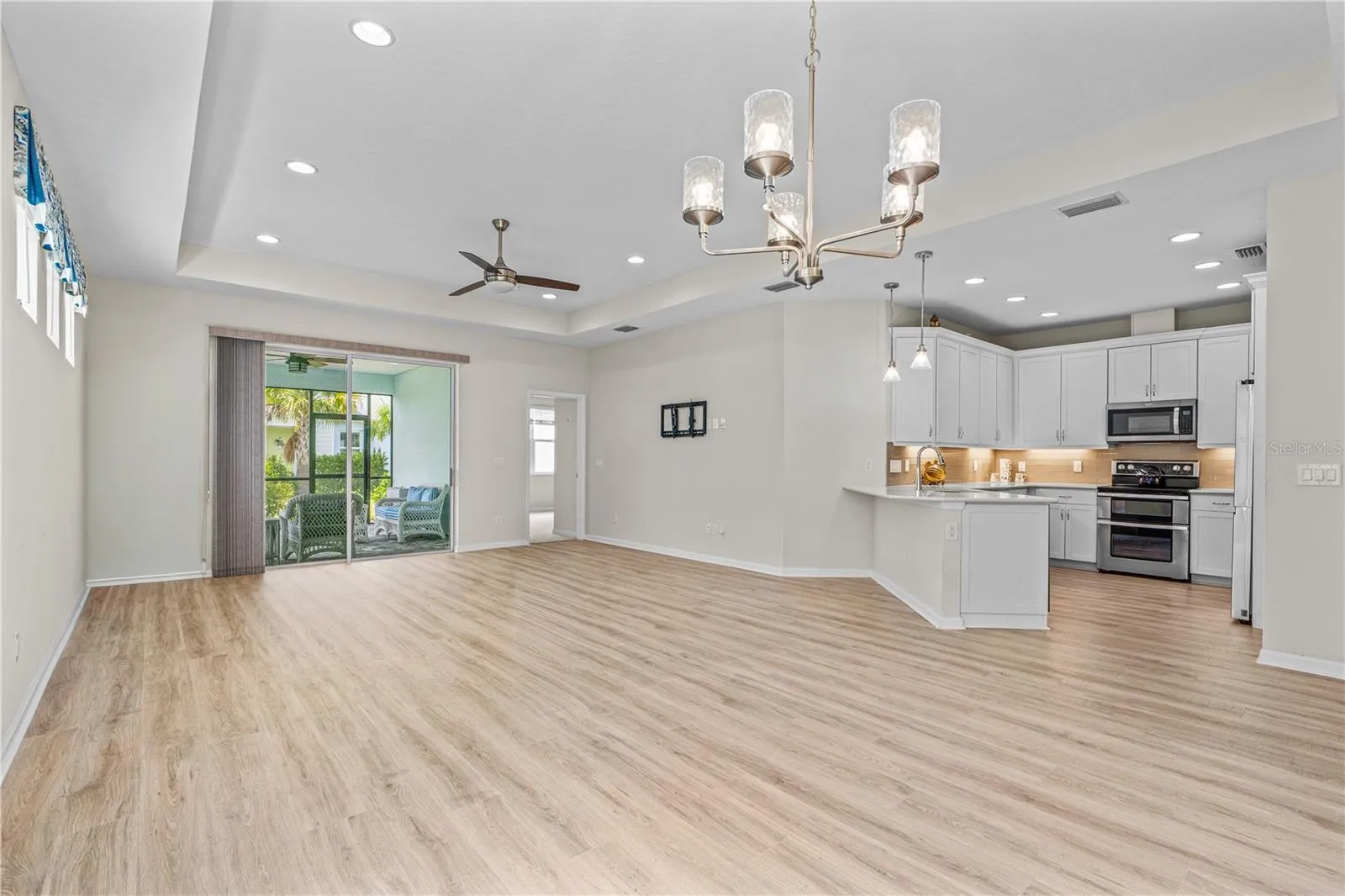 Living Area with Slider to Porch