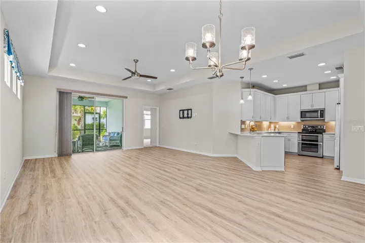 Living Area with Slider to Porch