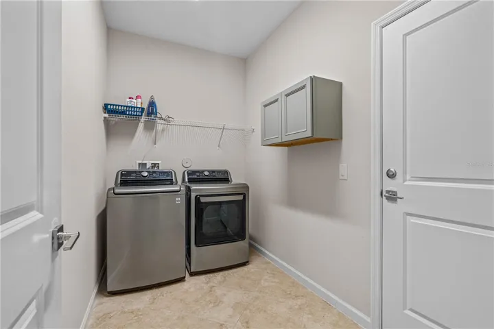 Inside Laundry With Extra Storage