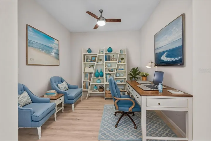 Virtually Staged - Open Office/Bonus Room