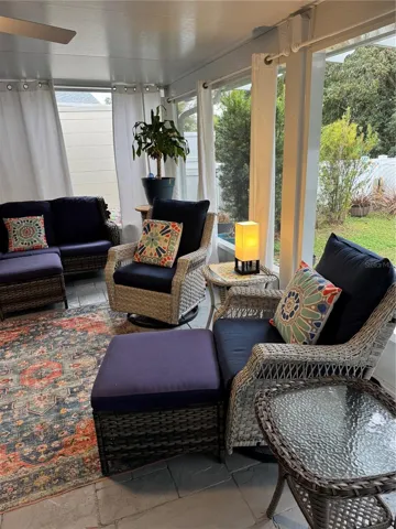 Screen Room Addition - before seller moved