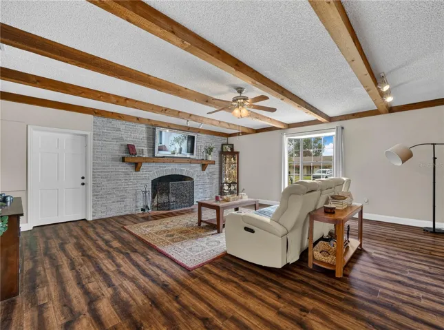 Wood burning Fireplace